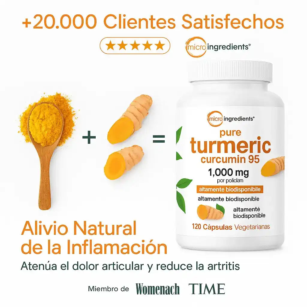 Turmeric Curcumin 95%: El antiinflamatorio mas potente  🔥