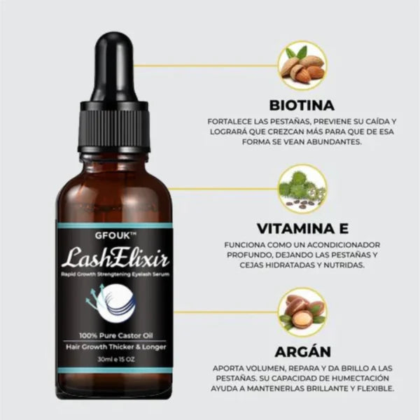 SERUM LASH ELIXIR - ALARGAMIENTO DE PESTAÑAS Y CEJAS - -Últimas 7 Unidades 🔥